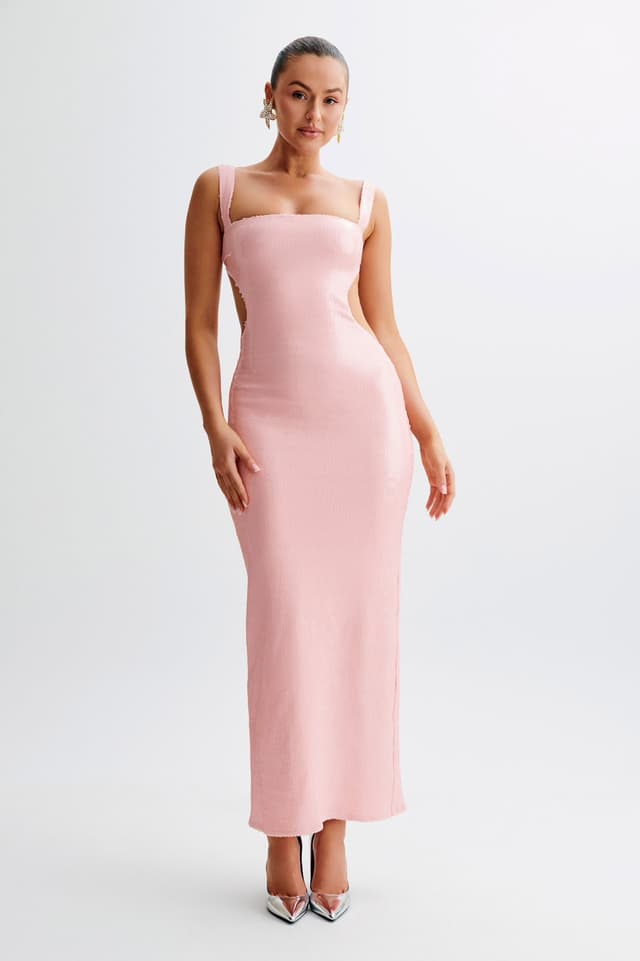 Vestido rosa de lentejuela