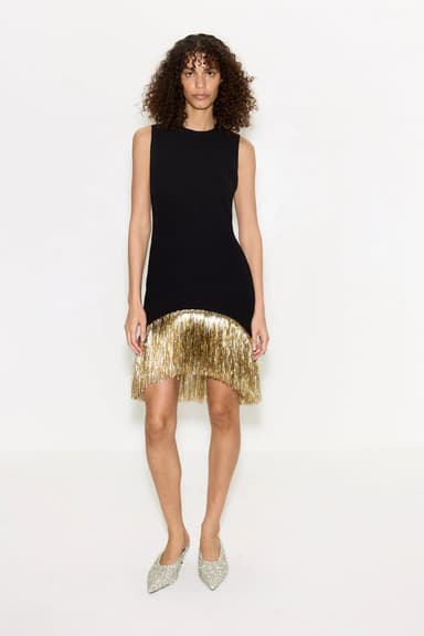 Vestido mini de flecos Bowie
