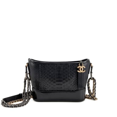 Chanel Black Python