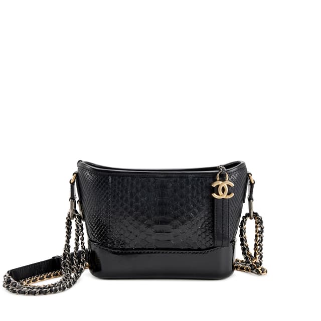 Chanel Black Python