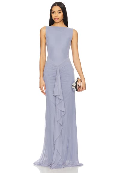 Vestido revolve azul