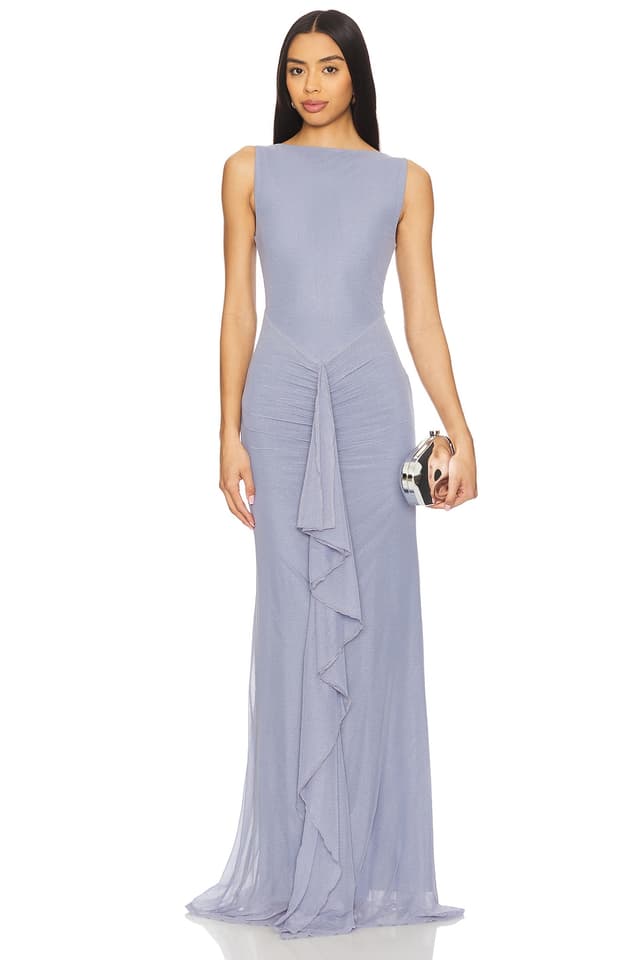Vestido revolve azul